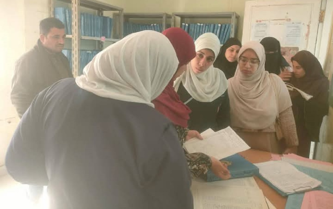 وفد وزارة الصحة يزور وحدة تلت الصحية